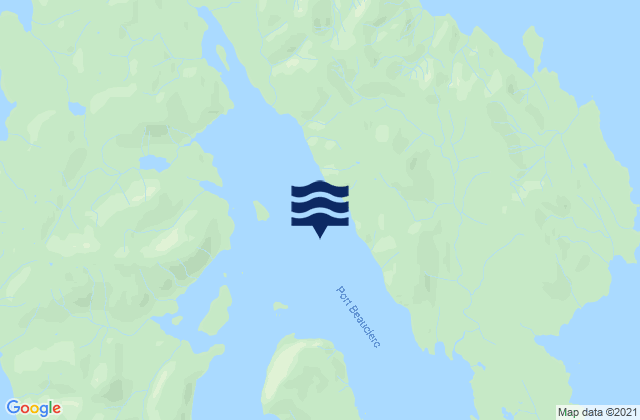Mapa de mareas Port Beauclerc, United States