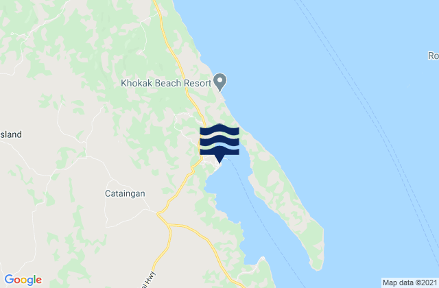 Mapa de mareas Port Cataingan, Philippines