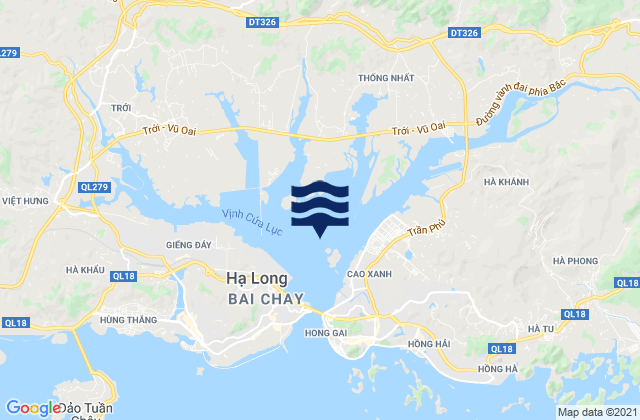 Mapa de mareas Port Courbet, Vietnam