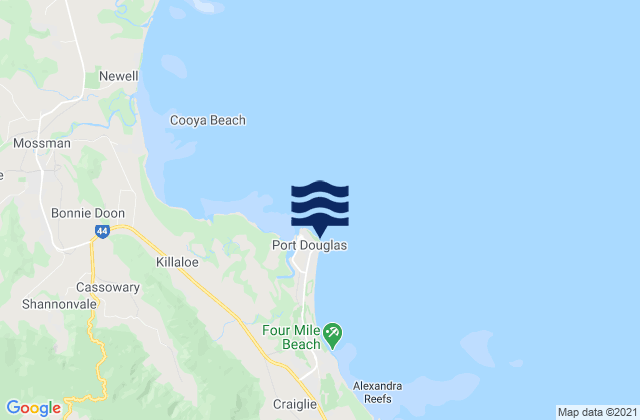 Mapa de mareas Port Douglas, Australia