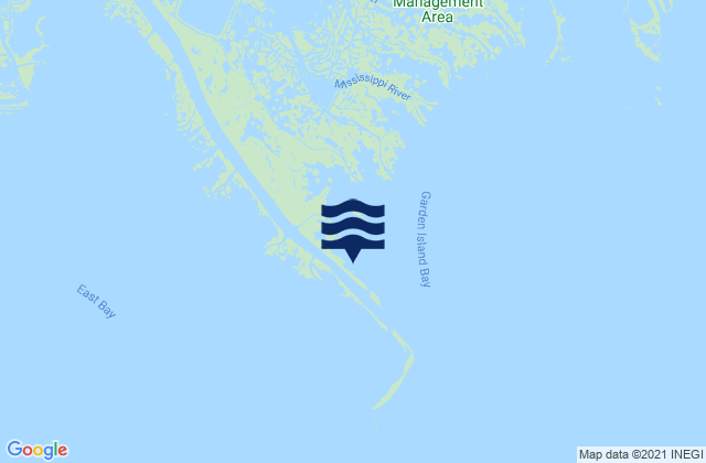 Mapa de mareas Port Eads South Pass, United States