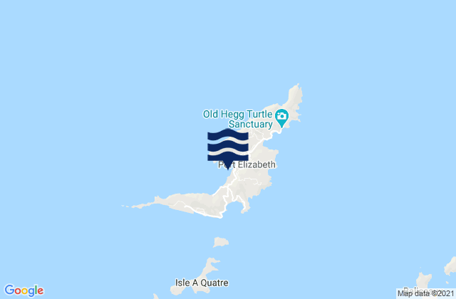 Mapa de mareas Port Elizabeth, Saint Vincent and the Grenadines