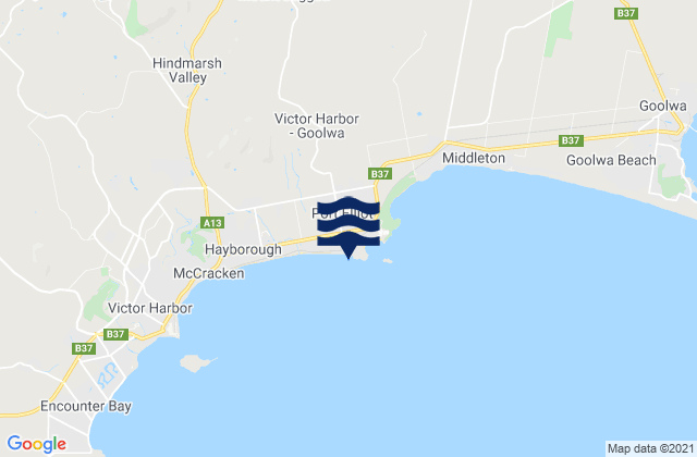 Mapa de mareas Port Elliot, Australia