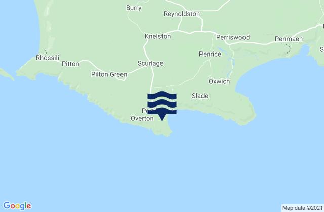 Mapa de mareas Port Eynon Bay, United Kingdom