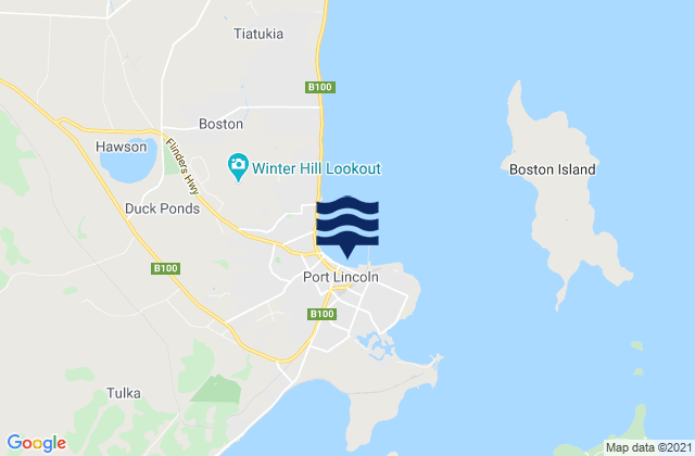 Mapa de mareas Port Eyre, Australia