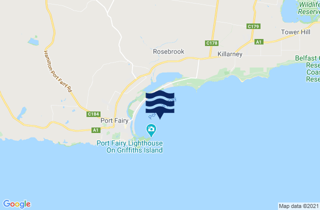 Mapa de mareas Port Fairy Bay, Australia