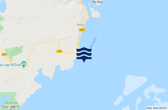 Mapa de mareas Port Goro Toemo Island, New Caledonia
