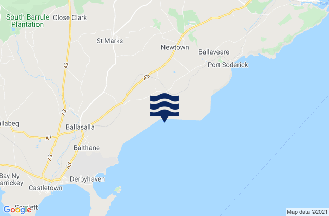 Mapa de mareas Port Grenaugh, Isle of Man
