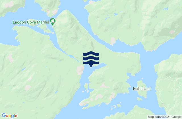 Mapa de mareas Port Harvey, Canada