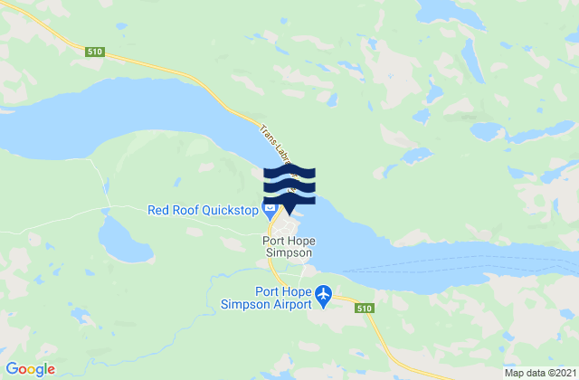 Mapa de mareas Port Hope Simpson, Canada