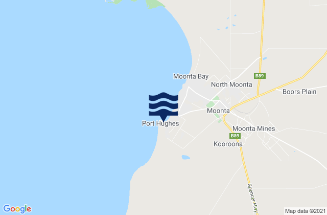 Mapa de mareas Port Hughes, Australia