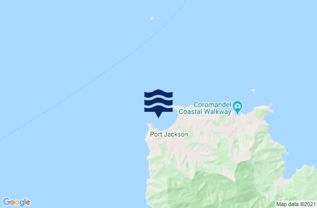 Mapa de mareas Port Jackson, New Zealand