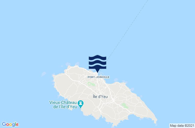 Mapa de mareas Port Joinville, France