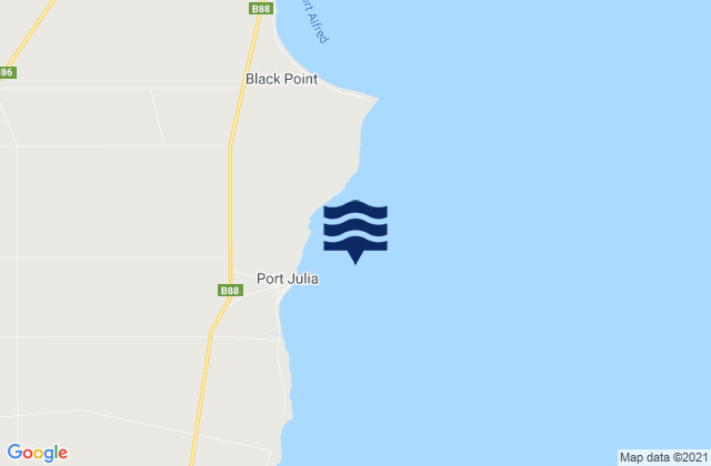 Mapa de mareas Port Julia, Australia