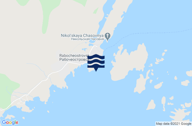 Mapa de mareas Port Kem, Russia