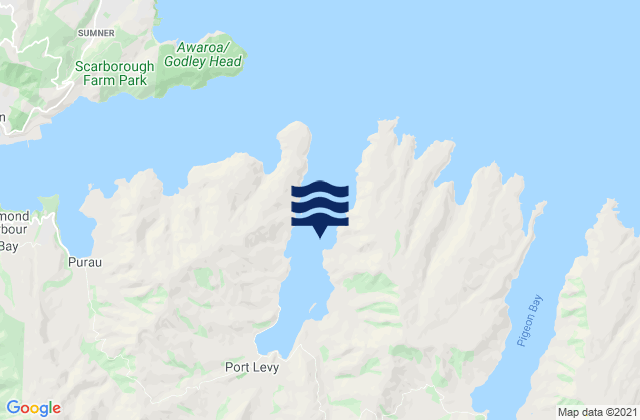 Mapa de mareas Port Levy, New Zealand