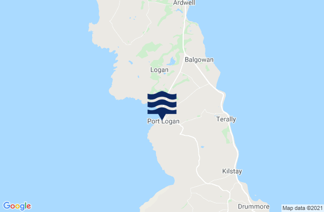 Mapa de mareas Port Logan, United Kingdom