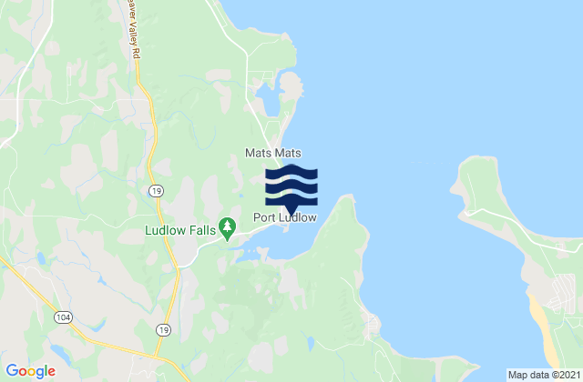 Mapa de mareas Port Ludlow, United States