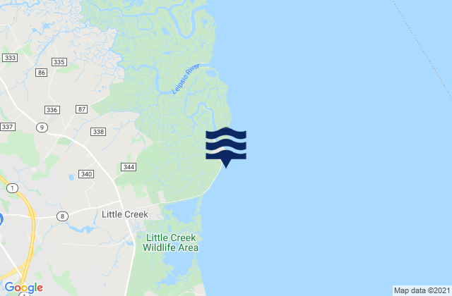 Mapa de mareas Port Mahon, United States