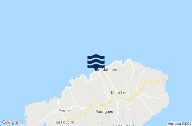Mapa de mareas Port Mathurin, Mauritius