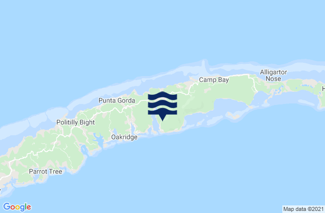 Mapa de mareas Port Royal, Honduras