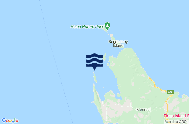 Mapa de mareas Port San Miguel (Ticao Island), Philippines