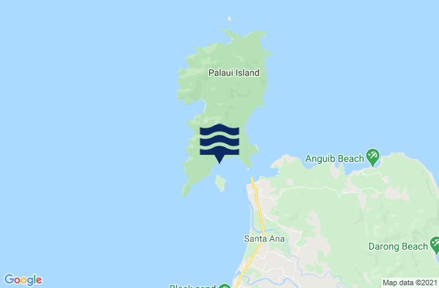 Mapa de mareas Port San Vicente, Philippines