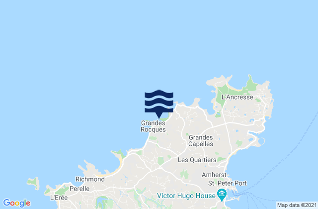Mapa de mareas Port Soif Bay Beach, France