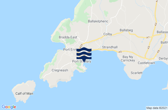 Mapa de mareas Port St Mary, Isle of Man