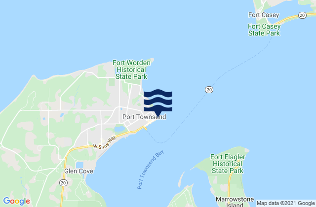 Mapa de mareas Port Townsend (Point Hudson), United States