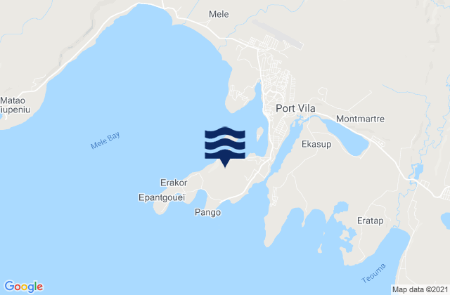 Mapa de mareas Port Vila, New Caledonia