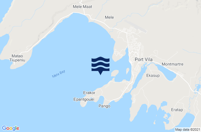 Mapa de mareas Port Vila VU (Villa), New Caledonia