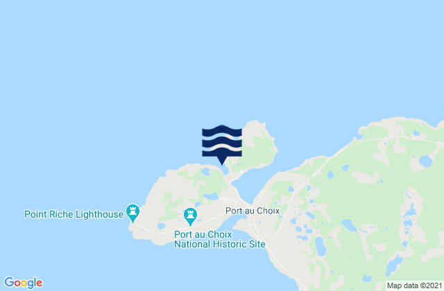 Mapa de mareas Port au Choix, Canada