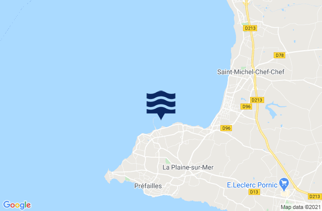 Mapa de mareas Port de la Gravette, France
