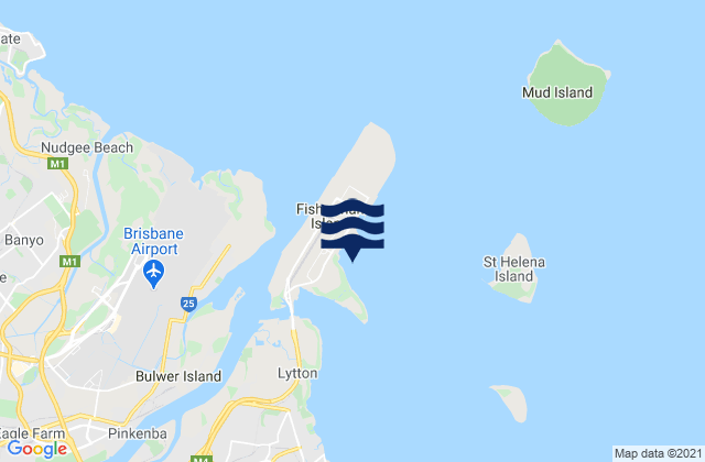 Mapa de mareas Port of Brisbane, Australia