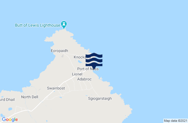Mapa de mareas Port of Ness, United Kingdom