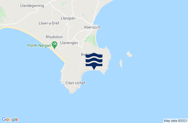 Mapa de mareas Porth Ceiriad Beach, United Kingdom