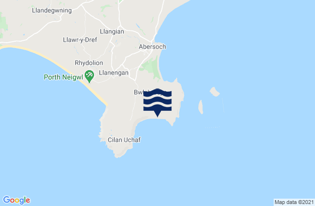 Mapa de mareas Porth Ceriad, United Kingdom