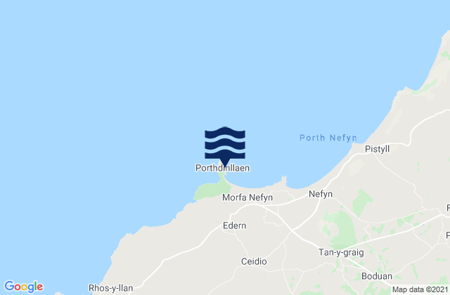 Mapa de mareas Porth Dinllaen Beach, United Kingdom