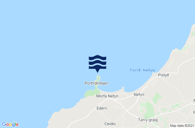 Mapa de mareas Porth Dinllaen, United Kingdom
