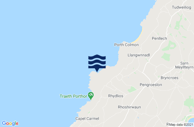 Mapa de mareas Porth Ferin Beach, United Kingdom