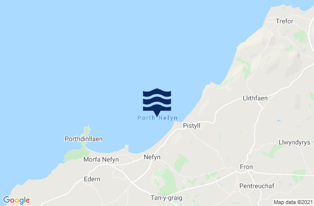 Mapa de mareas Porth Nefyn, United Kingdom