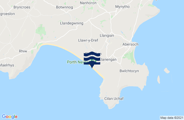 Mapa de mareas Porth Neigwl Beach, United Kingdom