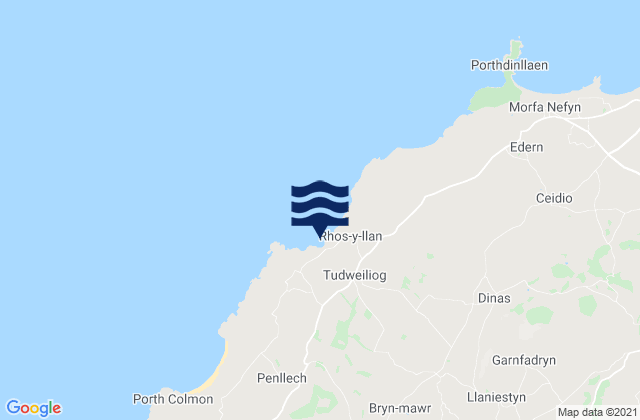 Mapa de mareas Porth Towyn Beach, United Kingdom