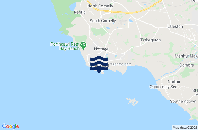 Mapa de mareas Porthcawl - Coney Beach, United Kingdom