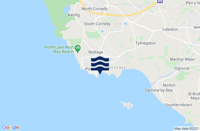 Mapa de mareas Porthcawl, United Kingdom