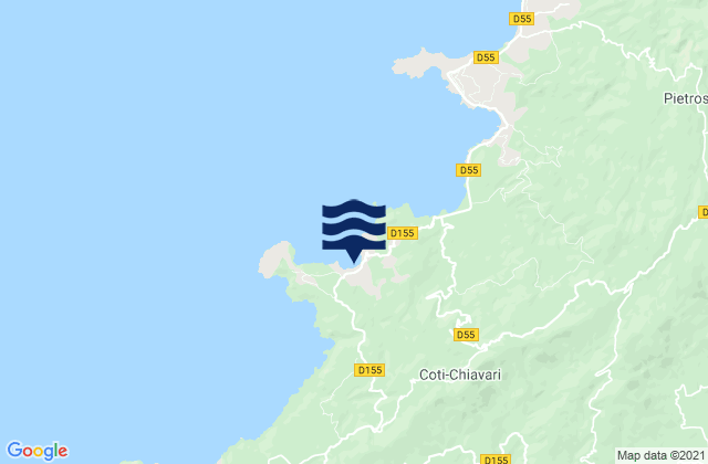 Mapa de mareas Portigliolo, France