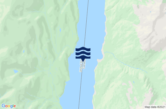 Mapa de mareas Portland Canal, United States