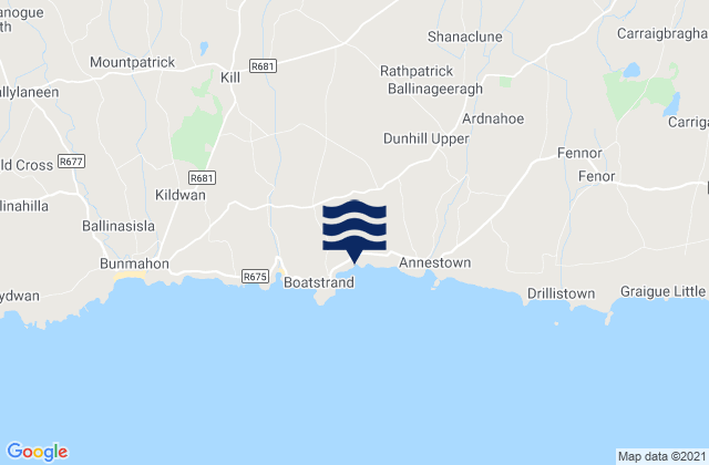 Mapa de mareas Portlaw, Ireland