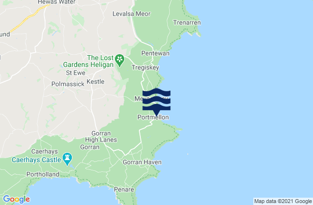Mapa de mareas Portmellon Beach, United Kingdom